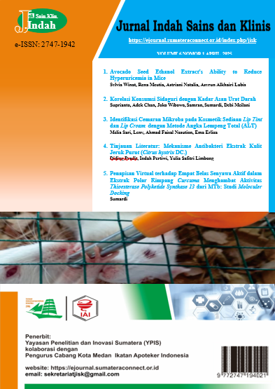 					View Vol. 6 No. 1 (2025): Jurnal Indah Sains dan Klinis
				